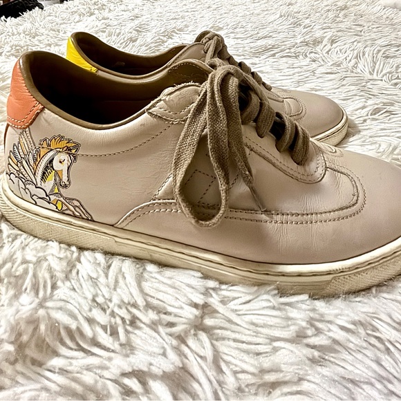 Hermes light grey sneakers with horse - Picture 4 of 8